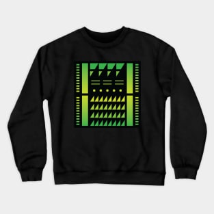 “Dimensional Angles (1)” - V.6 Green - (Geometric Art) (Dimensions) - Doc Labs Crewneck Sweatshirt